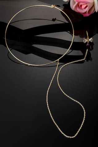 Dugran By Dugristyle Gold-Plated Raven Haar Necklace 