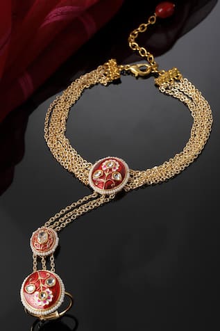 Dugran By Dugristyle Gold-Plated Lava Luster Hathphool 