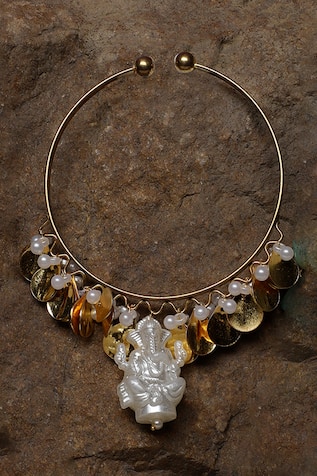 Dugran By Dugristyle Gold-Plated Zard Khushi Bracelet 