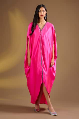 Ajiesh Oberoi Fuschia Luxe Kaftan 