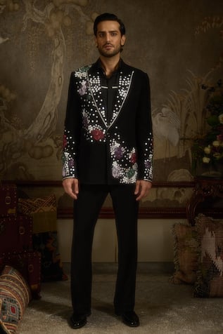 Ankit V Kapoor Flora Nova Designer Tuxedo Set 