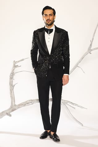 Ankit V Kapoor Cosmic Drift Tuxedo Set 