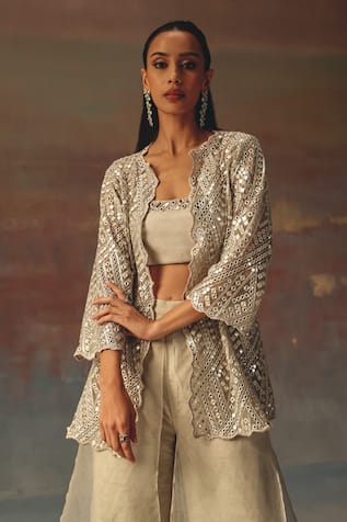 Twenty Nine Classic Silver Scallop Jacket 