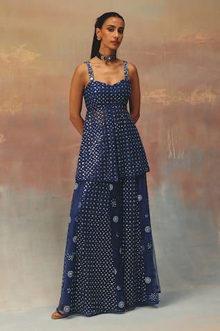 Twenty Nine Blue Designer Flared Sharara 