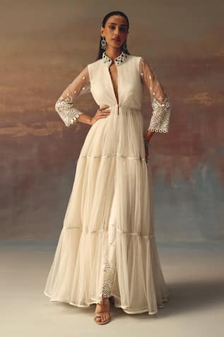 Twenty Nine Ivory Anarkali Jacket 