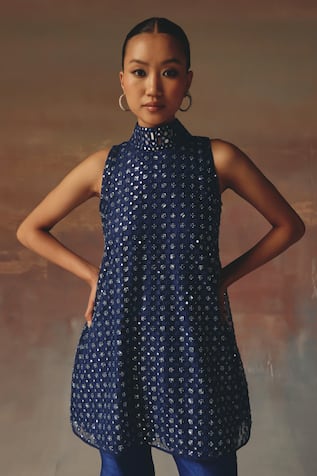 Twenty Nine Designer Blue Short Tunic 