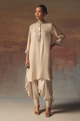 Twenty Nine Moon Dust Satin Dhoti Pant 