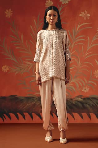 Twenty Nine Moon Dust Satin Dhoti Pant 