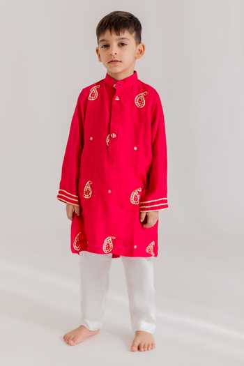 MR Brat GULAB GOTA KURTA SET Gulab Gota Kurta Set 