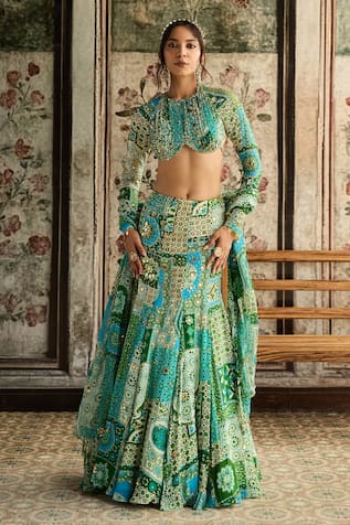 Diyarajvvir Printed Skirt Set 