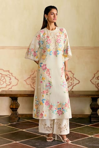 Chandrima Embroidered Tulip Pants 