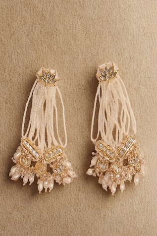 Dugran By Dugristyle Sunehri Khwab Drop Earrings 