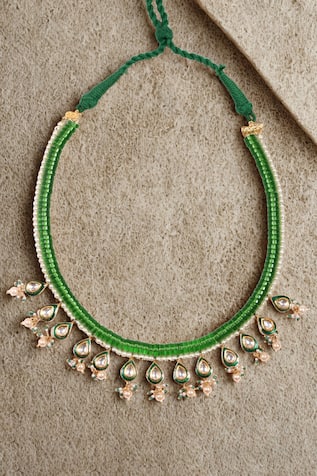 Dugran By Dugristyle Hari Zameen Necklace 