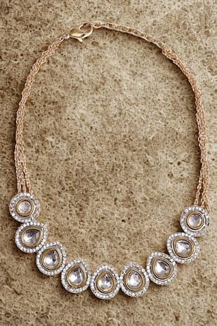 Dugran By Dugristyle Sunehri Dhoop Necklace 