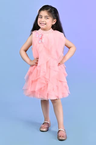 Toplove Butterfly Ruffles Dress 