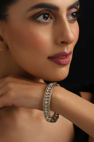 Swabhimann Gold Polki Kada 