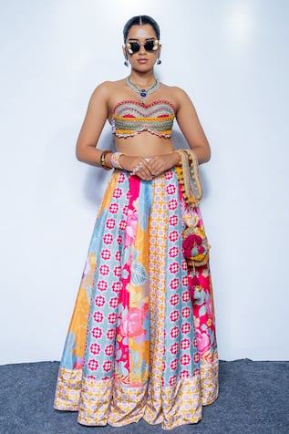 Rishi and Vibhuti Lehenga Mosaic Lehenga Set 