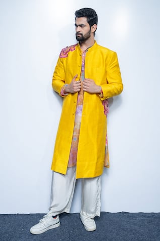 Rishi and Vibhuti Aura Jacket & Kurta Set 
