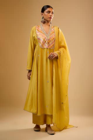 Label Niti Bothra Stripe Yoke Kurta With Pant 