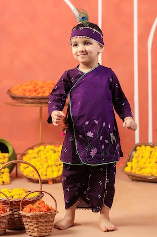Cute Couture Bansi Angarkha & Dhoti Pant Set 
