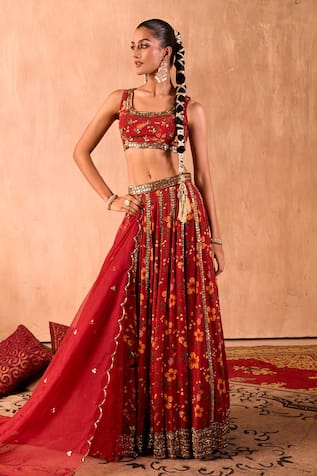 Mehak Murpana X AZA Floral Print Lehenga Set 