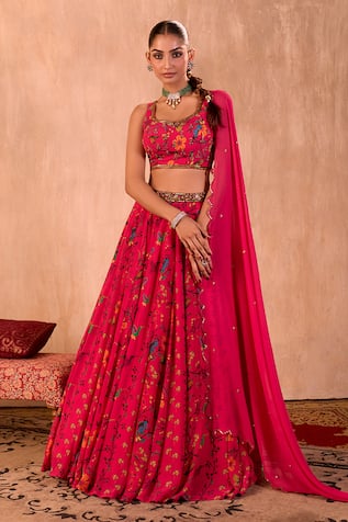 Mehak Murpana X AZA Floral Print Lehenga Set 