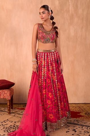 Mehak Murpana X AZA Floral Print Lehenga Set 