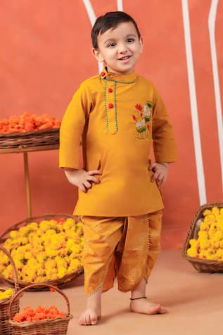 Cute Couture Vrindavan Kurta & Dhoti Pant Set 