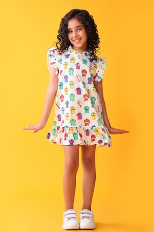 Anthrilo Colorful Printed Dress 
