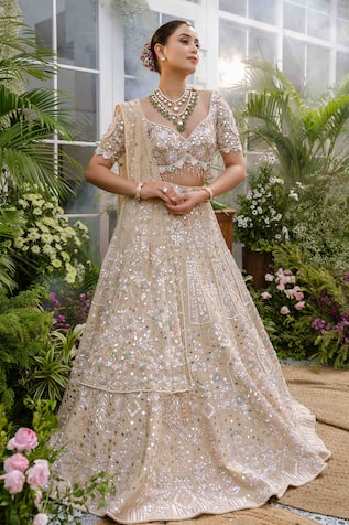 Tamaraa By Tahani Nyra Garden Motif Bridal Lehenga Set 