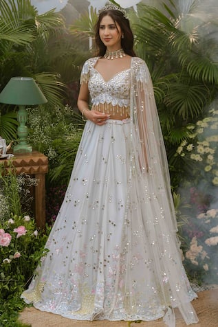 Tamaraa By Tahani Avani Dewdrop Lehenga Set 