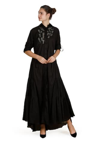 Samant Chauhan Black Shard Dress 
