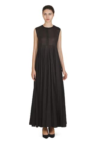 Samant Chauhan Dark Canvas Dress 
