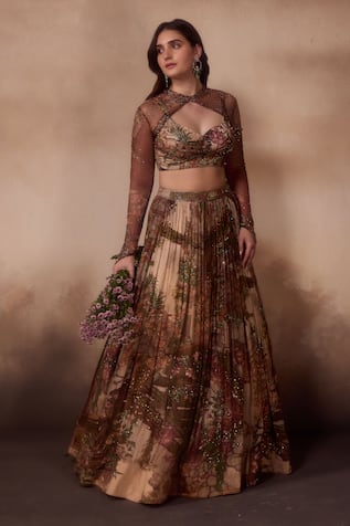 Falsa Printed Lehenga & Blouse Set 