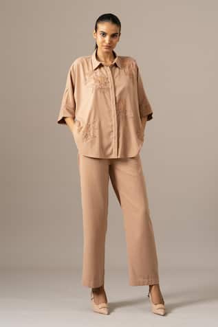 Namrata Joshipura Palm Leaf Coordinated Shirt & Pant Set 