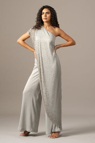Namrata Joshipura Star Box One Shoulder Jumpsuit 