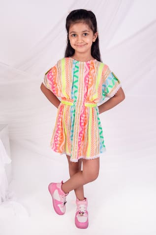 Toplove Multicolor Kaftan Dress 