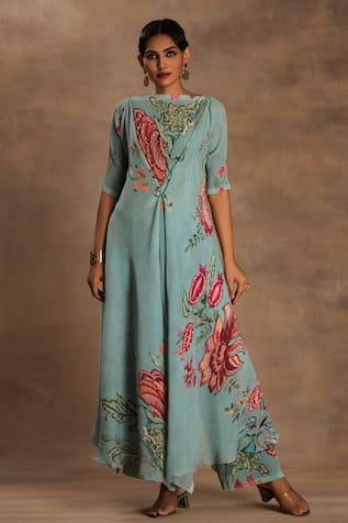 Preeti Mehta The Vintage Pine Kurta & Pant Set 