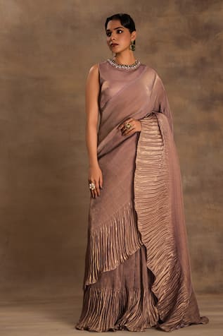 Preeti Mehta Noor-E-Lavender Saree With Blouse 