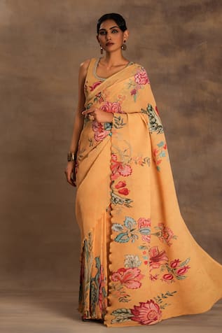 Preeti Mehta Sunset Swing Pre-Draped Saree With Blouse 