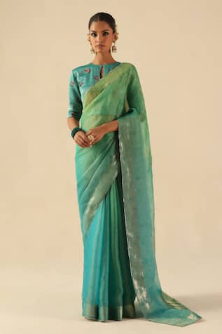 Begum Taj Gul Saree With Blouse 