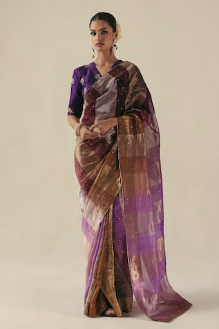 Begum Amber Saree With Blouse 
