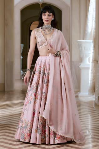 Paulmi And Harsh Embroidered Lehenga Set  
