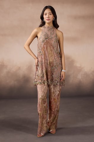 Falsa Embroidered Tunic & Pant Set 