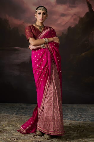 Swatti Kapoor Jasmine Floral Woven Saree 