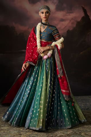Swatti Kapoor Inaya Floral Woven Lehenga Set 