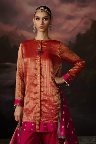 Swatti Kapoor Rehana Stripe Woven Tunic 