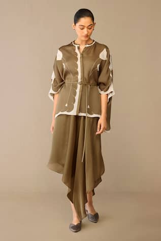 Ampm Refa Draped Skirt Set 