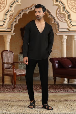 Kudrat Couture Nishaant Plain Shirt 