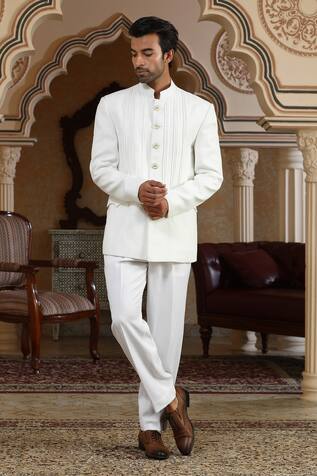 Kudrat Couture Chand Saaz Bandhgala Set 